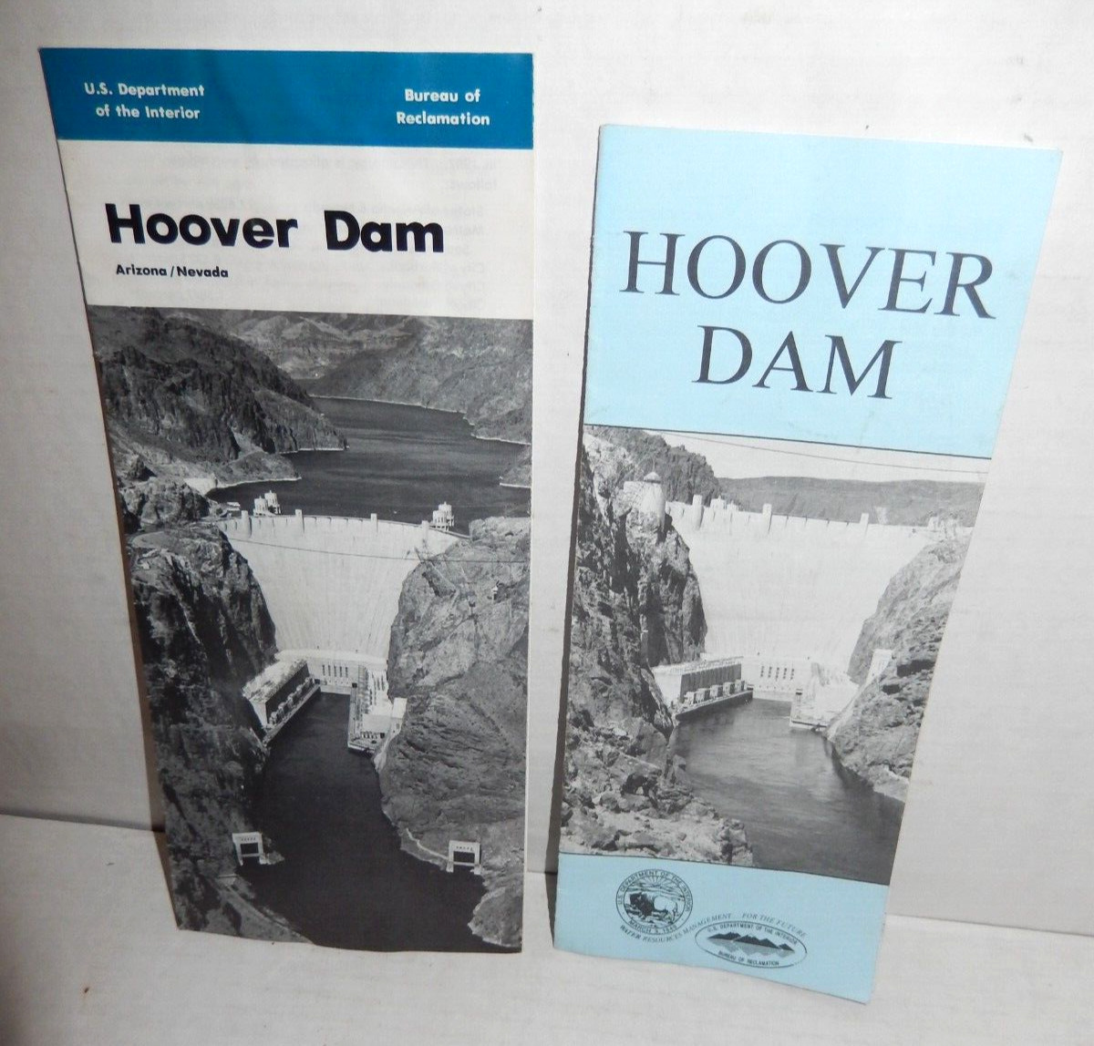 2 Vintage Hoover Dam Visitor Informational Brochures Arizona & Nevada