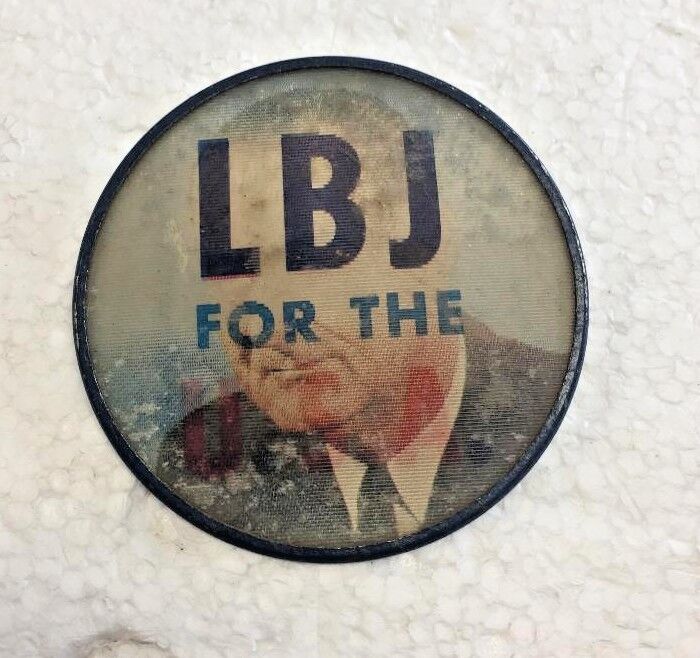 Vintage LBJ for the U.S.A. pictorial productions, inc. Pin