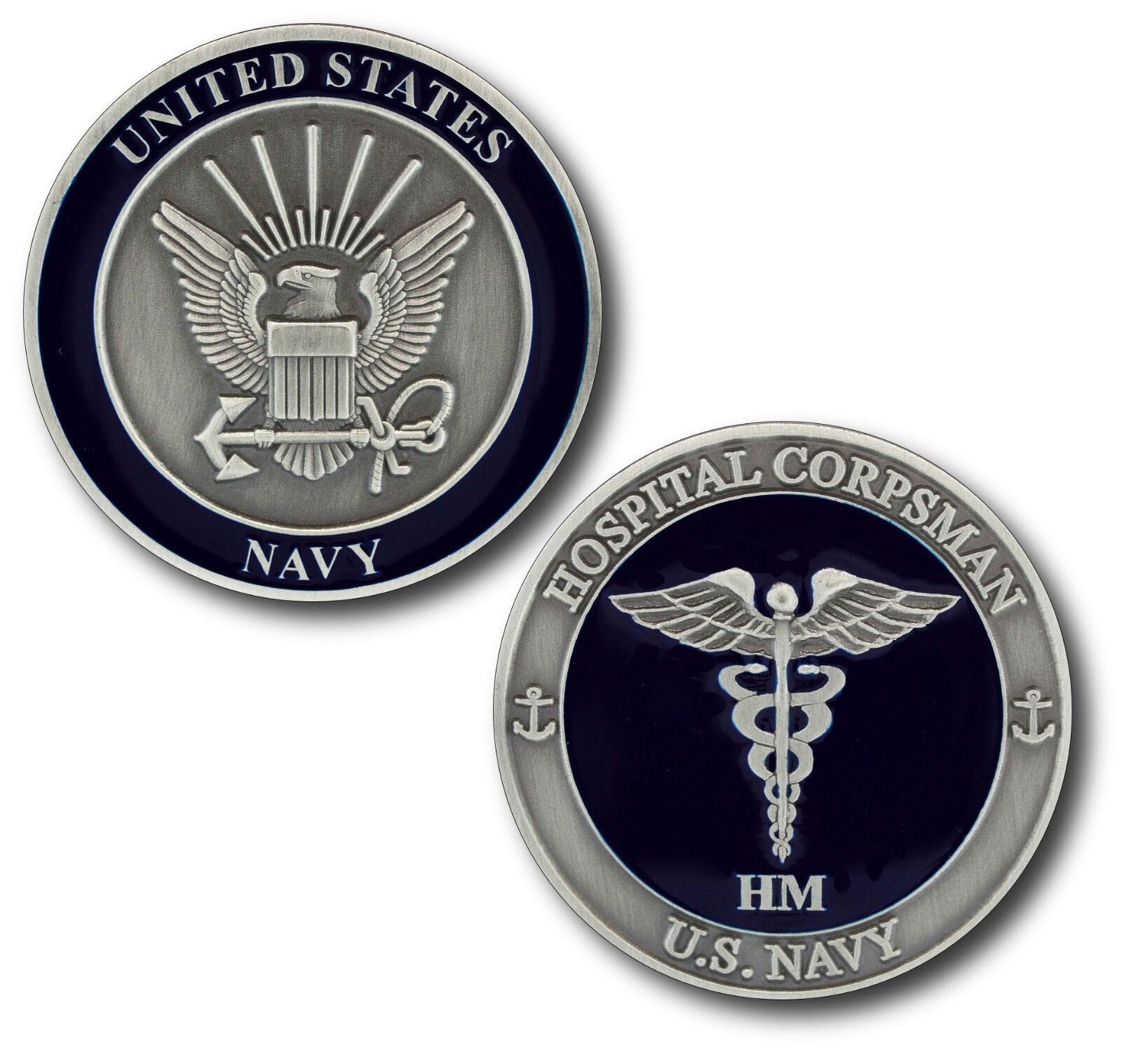 NEW U.S. Navy Hospital Corpsman (HM) Challenge Coin.