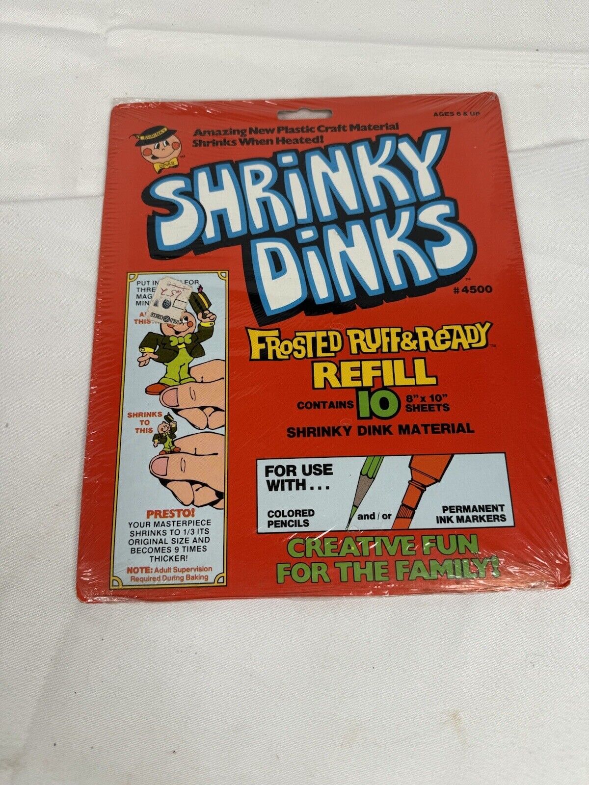 Vintage 1975 SHRINKY DINKS FROSTED RUFF&READY Refills NEW Sealed (Z7)