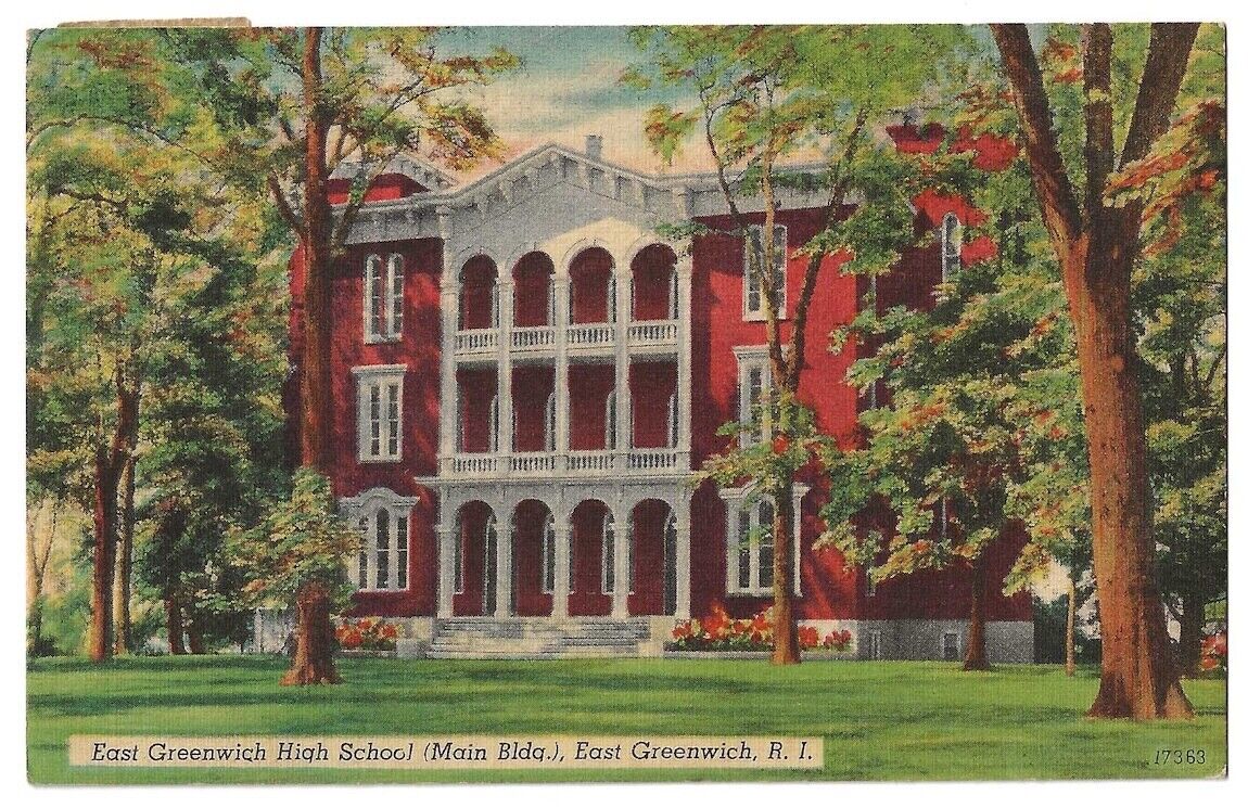East Greenwich Rhode Island c1940\'s East Greenwich High School main building