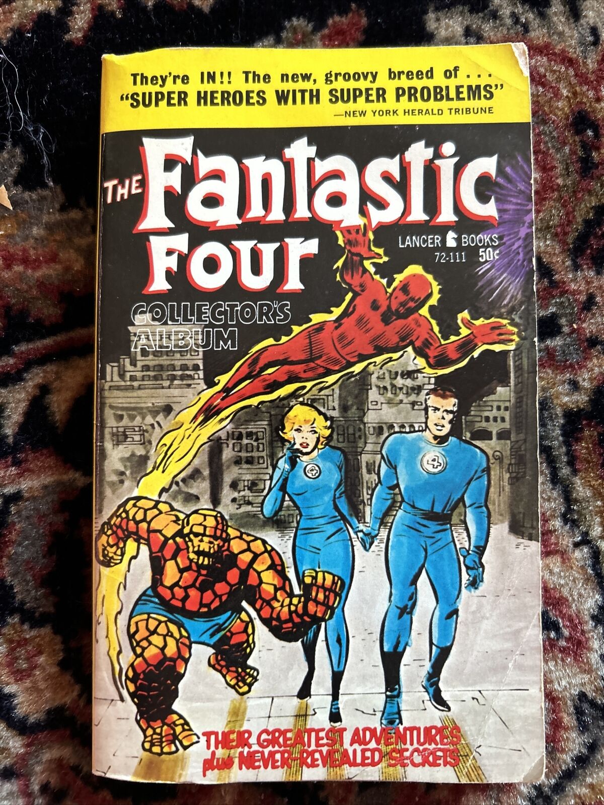 Fantastic Four Collectors Album Paperback (Lancer, 1966) Vintage Jack Kirby Art