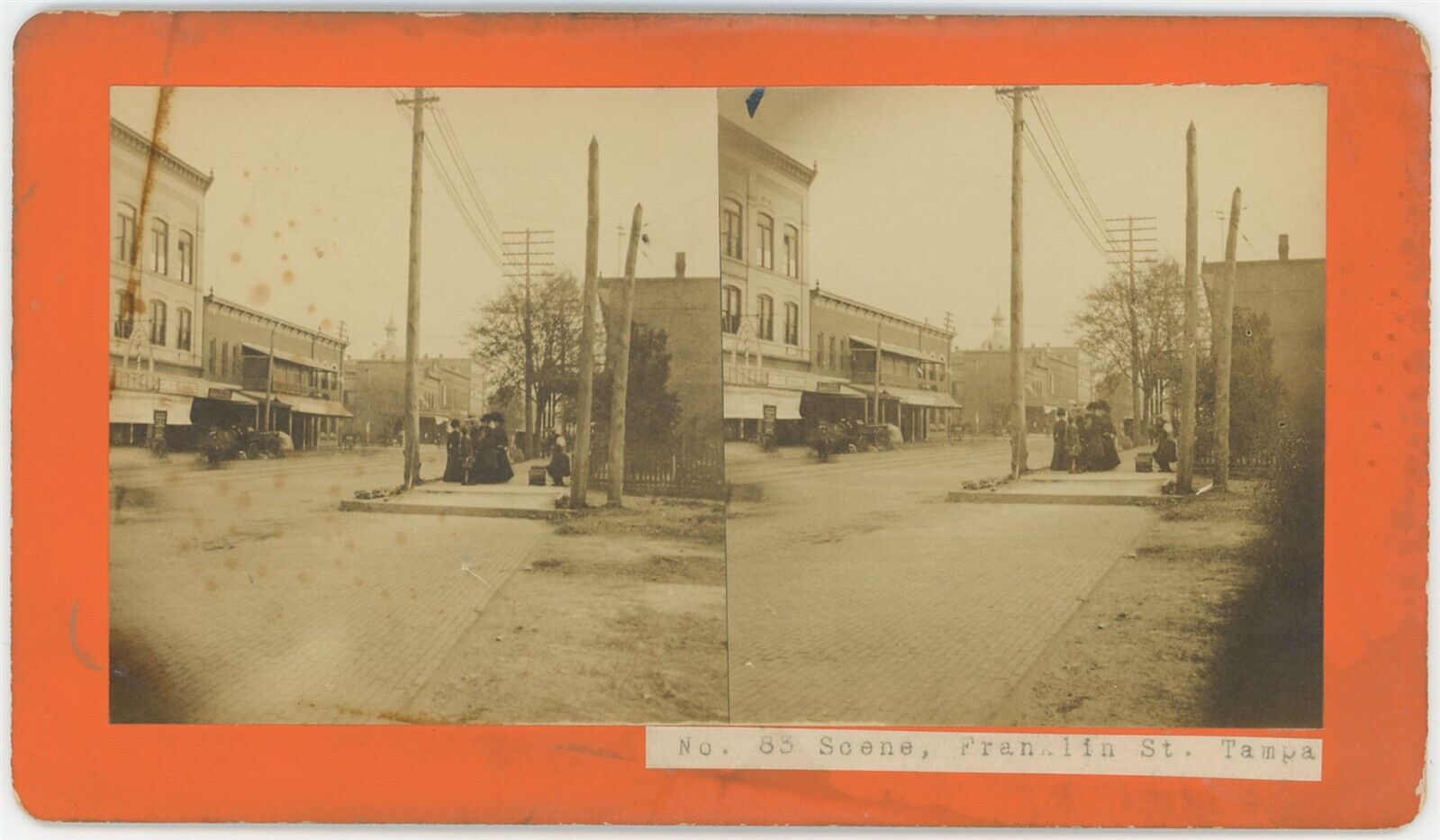 FLORIDA SV - Tampa - Franklin Street - 1880s RARE