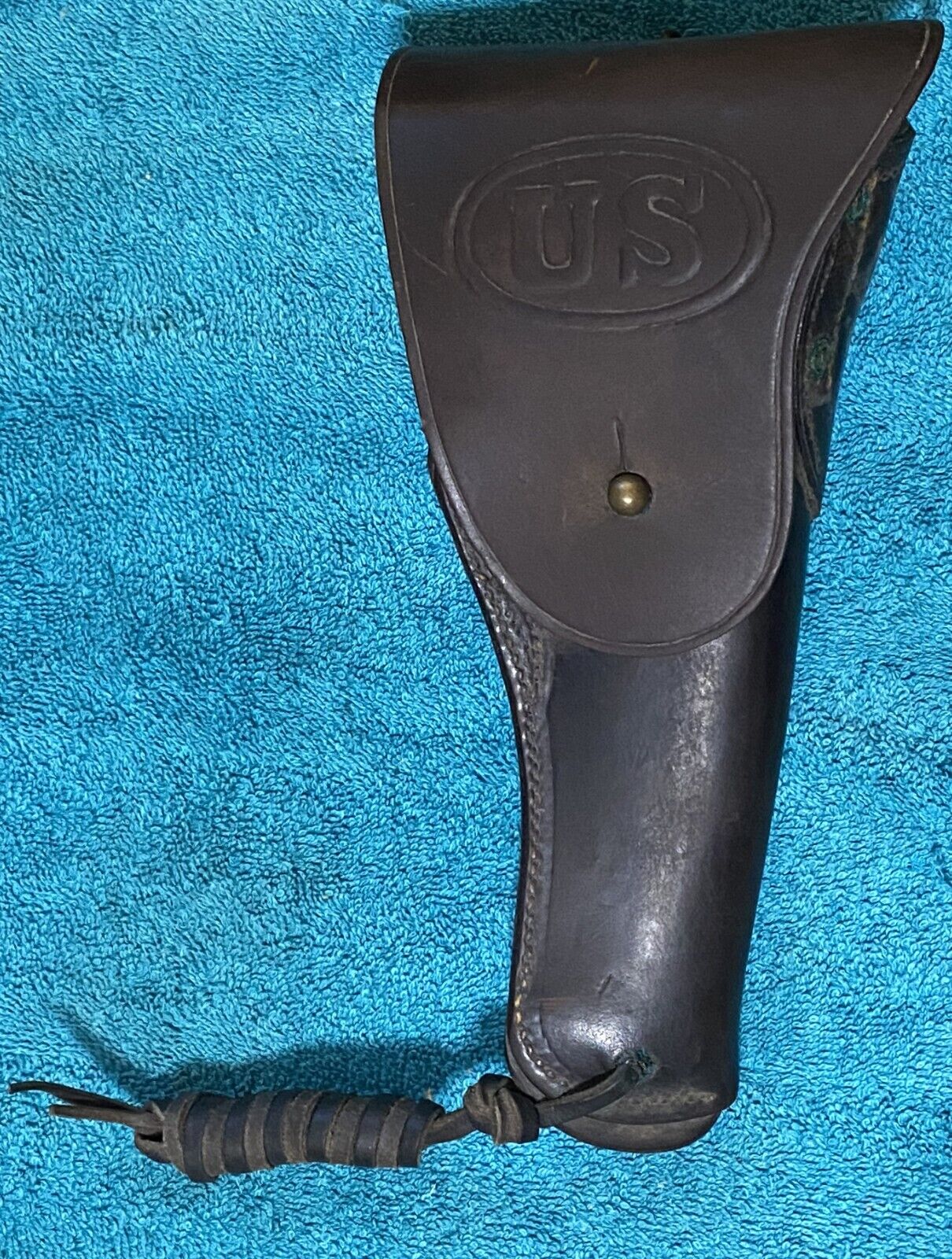 WWI Era US Army AEF M1916 Leather Holster M1911  (G&K 1918 C.W.A.) - Ships Free