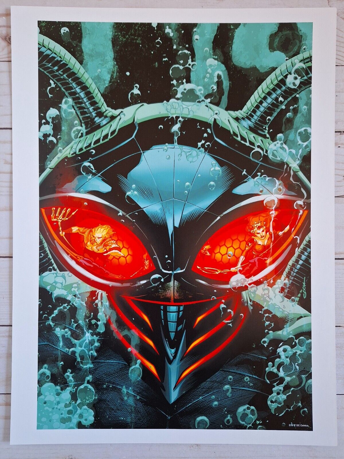 Black Manta Aquaman 12x16 Art Print by Ryan Sook DC Comics