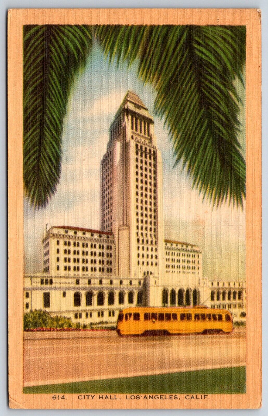 Postcard City Hall Los Angeles California Posted 1943
