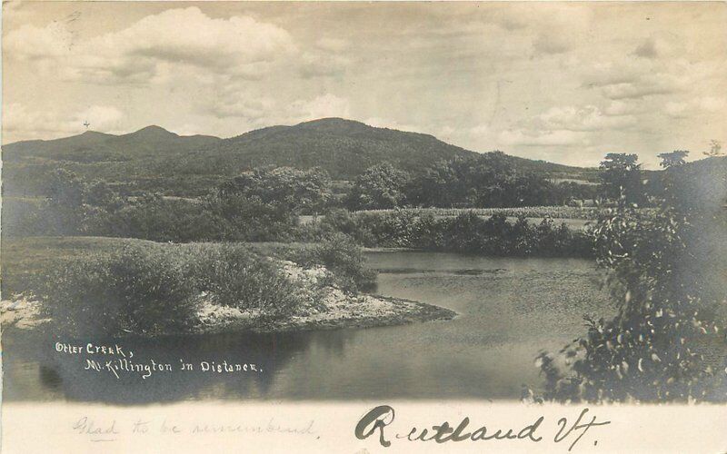 1907 Otter Creek Mt Killington Distance undivided postcard 2634