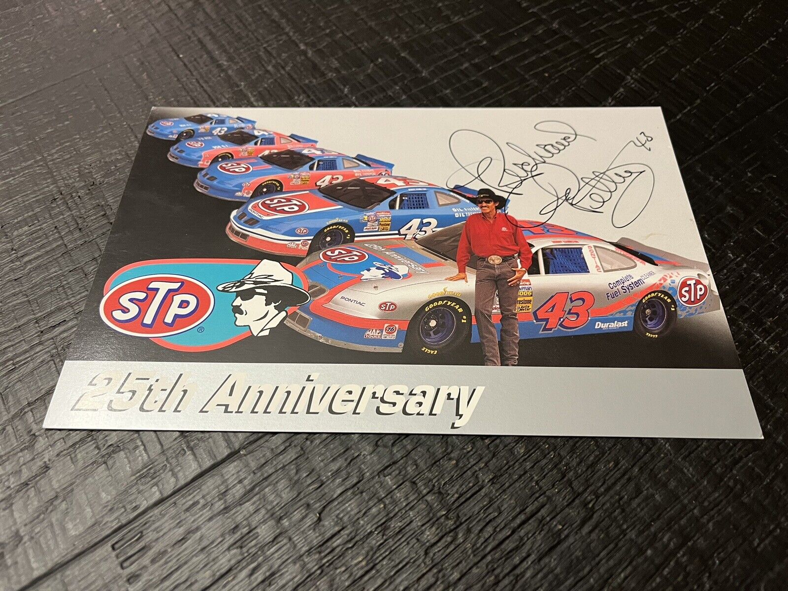 Richard Petty Signed 6x9 Photo NASCAR Racing Hero Card