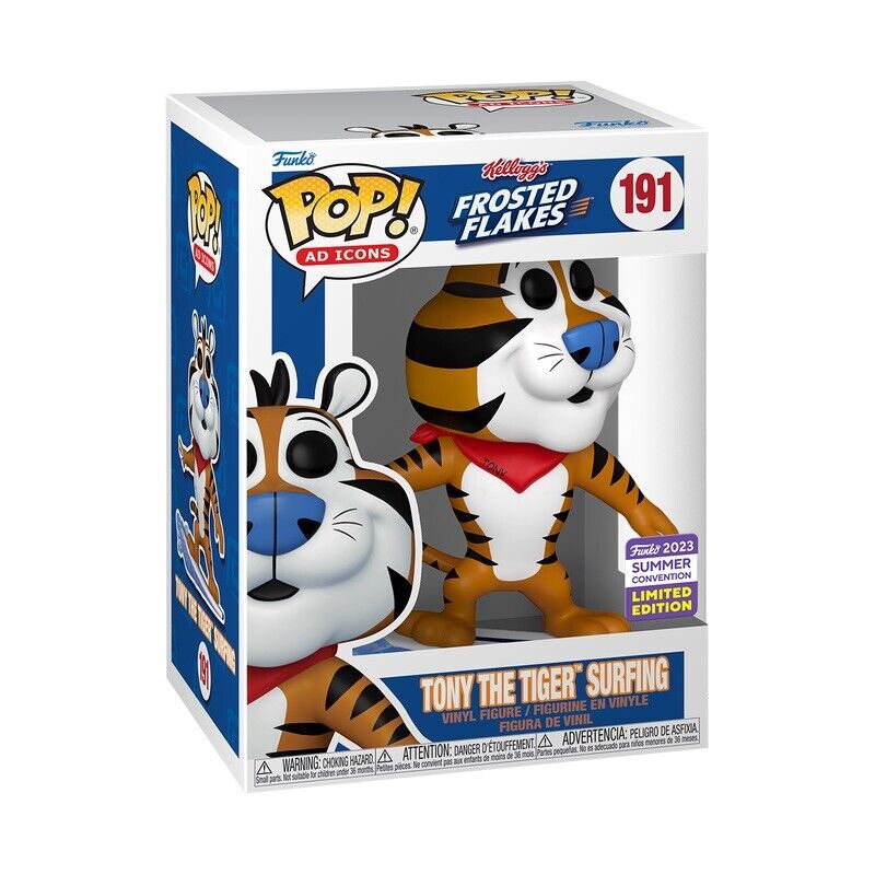 Funko SDCC 2023 Tony the Tiger Surfing #191 Pop Figure Shared