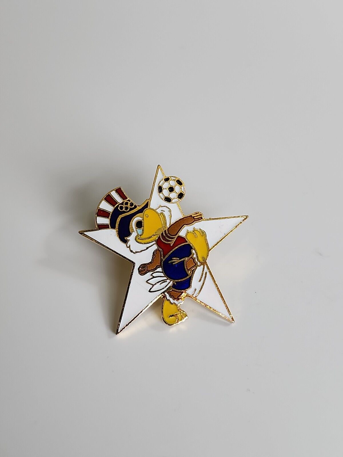 Sam the Eagle Soccer Lapel Pin Los Angeles Summer Olympic Games 1984