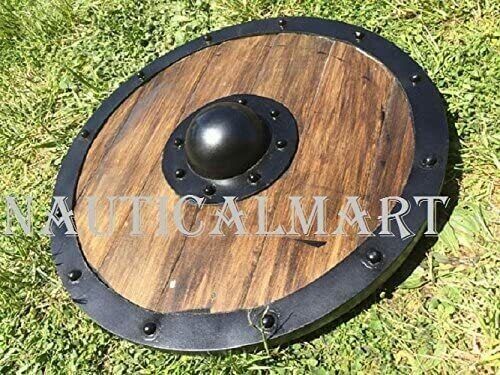 NauticalMart Renaissance Armor Viking Shield Brown Full Size Replica Shield
