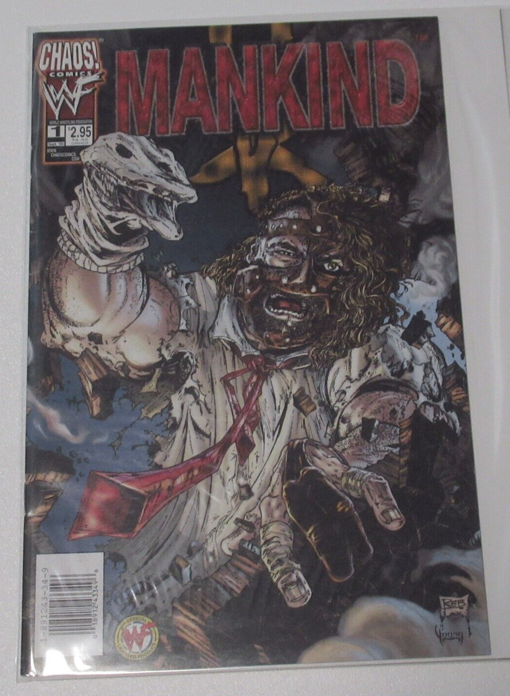 Mankind #1 Comic Book WWE WWF Chaos Comics Mick Foley