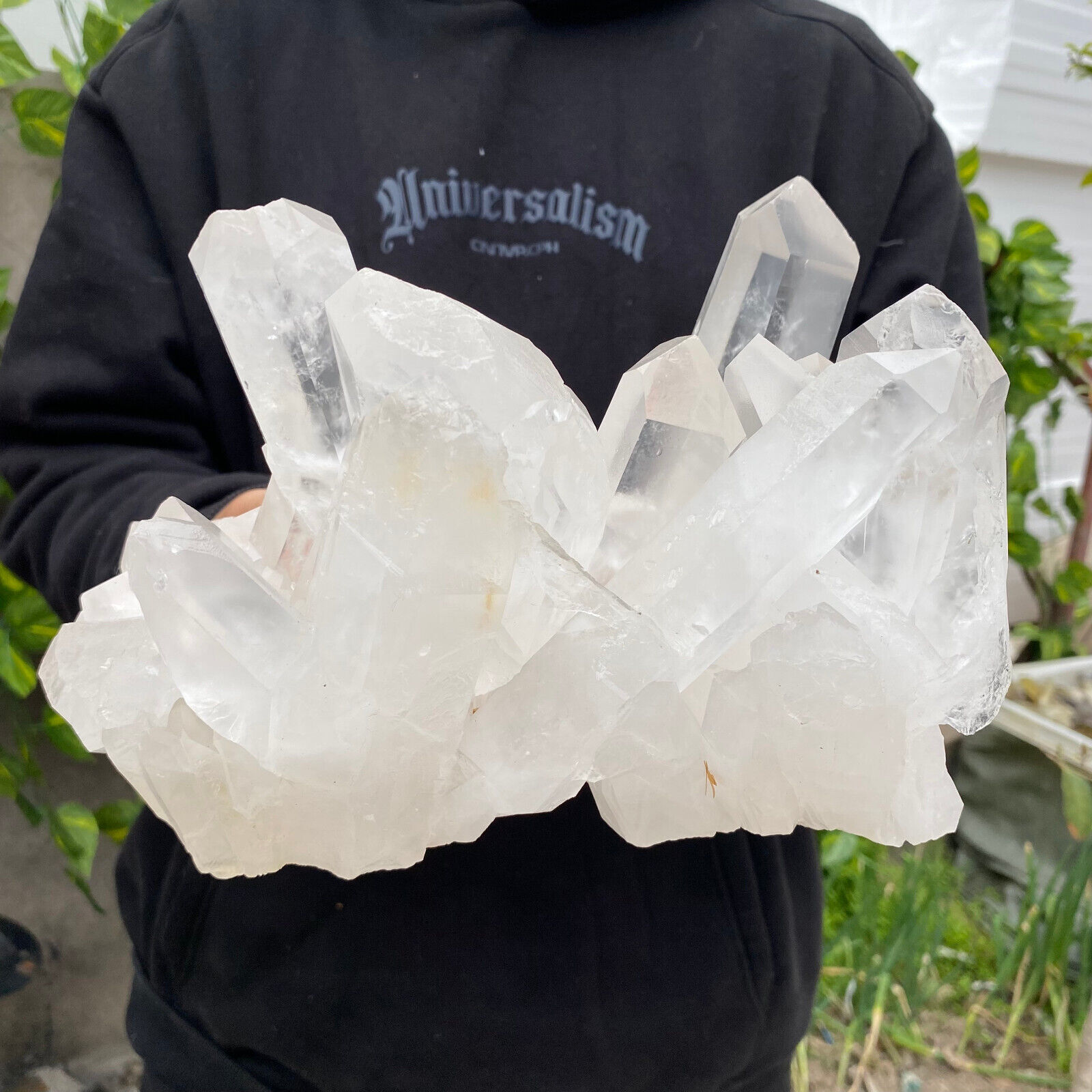 10lb Large Natural Clear White Quartz Crystal Cluster Rough Healing Specimen