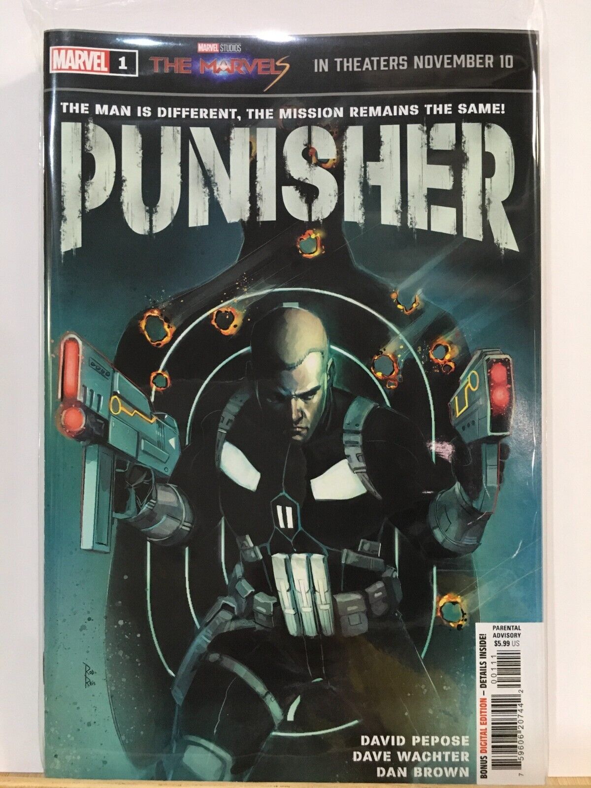 Punisher #1 main cover 1A First 1st print Pepose (W) Marvel comics NM 2023 1st