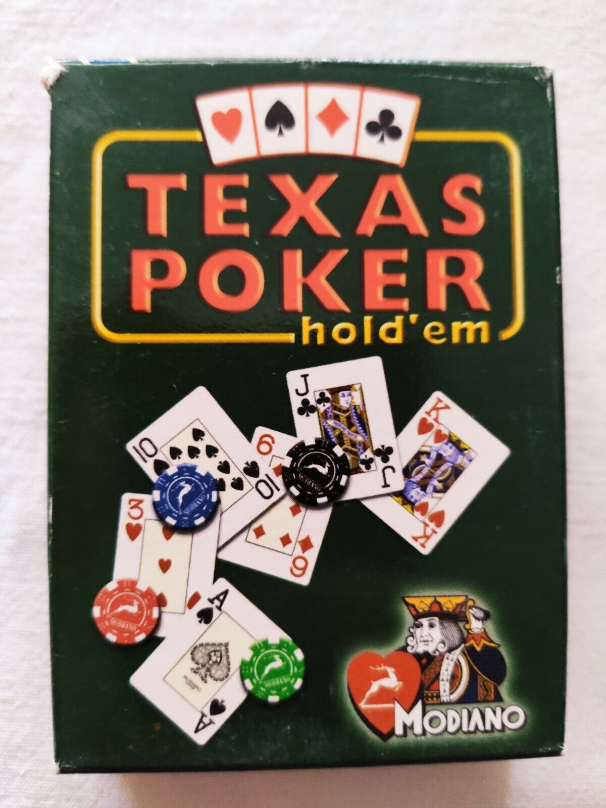 MODIAN TEXAS POKER HOLD\'EM SEALED PLAYING CARDS SEALED PLAYING CARDS