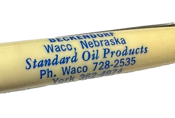 Vintage Waco Nebraska Standard Oil Products Gas Gasoline Advertising Fuel NE Pen