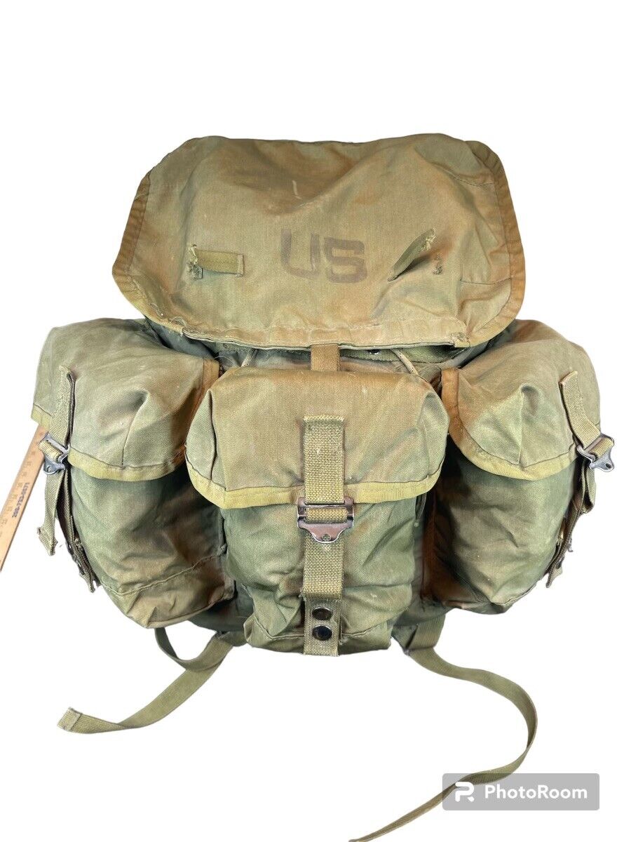 Vintage US Military Alice Field Pack Combat Nylon LC1 1984 With Frame