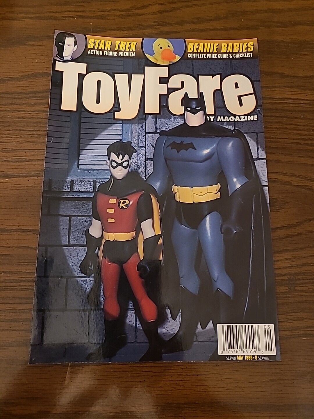Batman And Robin Action Figures 1998 Magazine Cover Only Print Ad 1998 7x10 