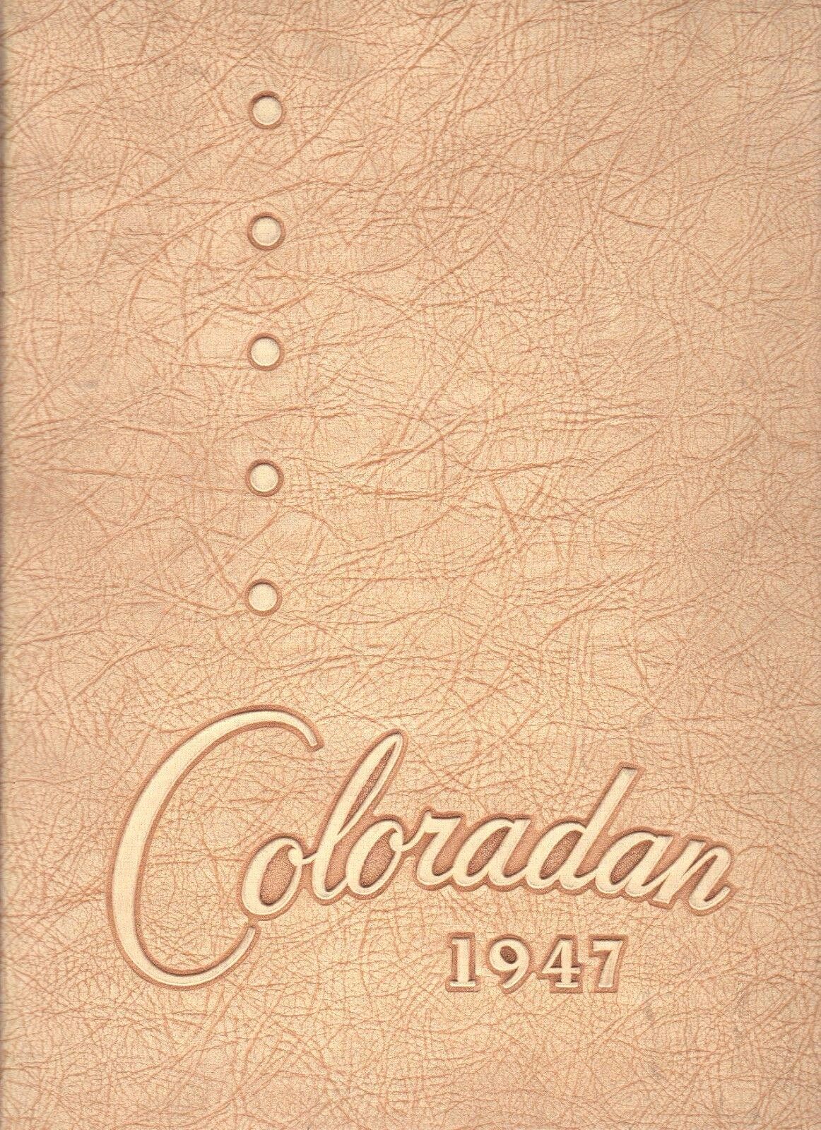 Original 1947 Coloradan-University Of Colorado-Boulder Yearbook-CU Buffalos 