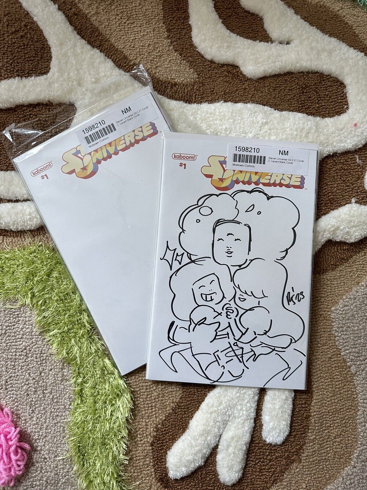Steven Universe Signed And Drawn by Rebecca Sugar Kaboom Comic Blank