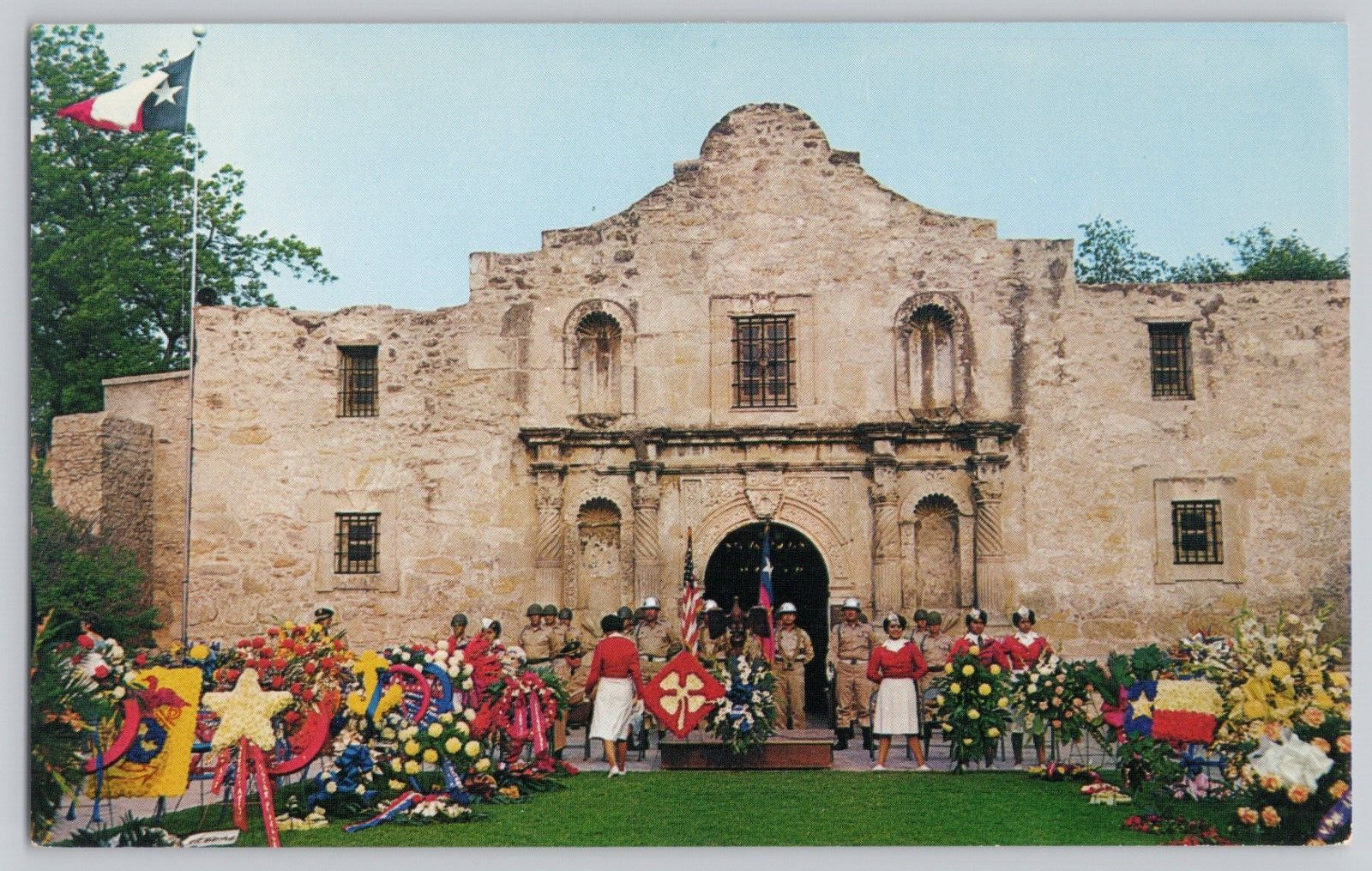 1960s Pilgrimage To The Alamo San Antonio, Texas Vintage Postcard