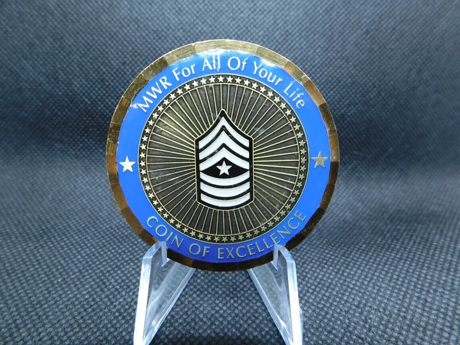SGM Sergeant Major Family & MWR Command Excellence Challenge Coin 2\