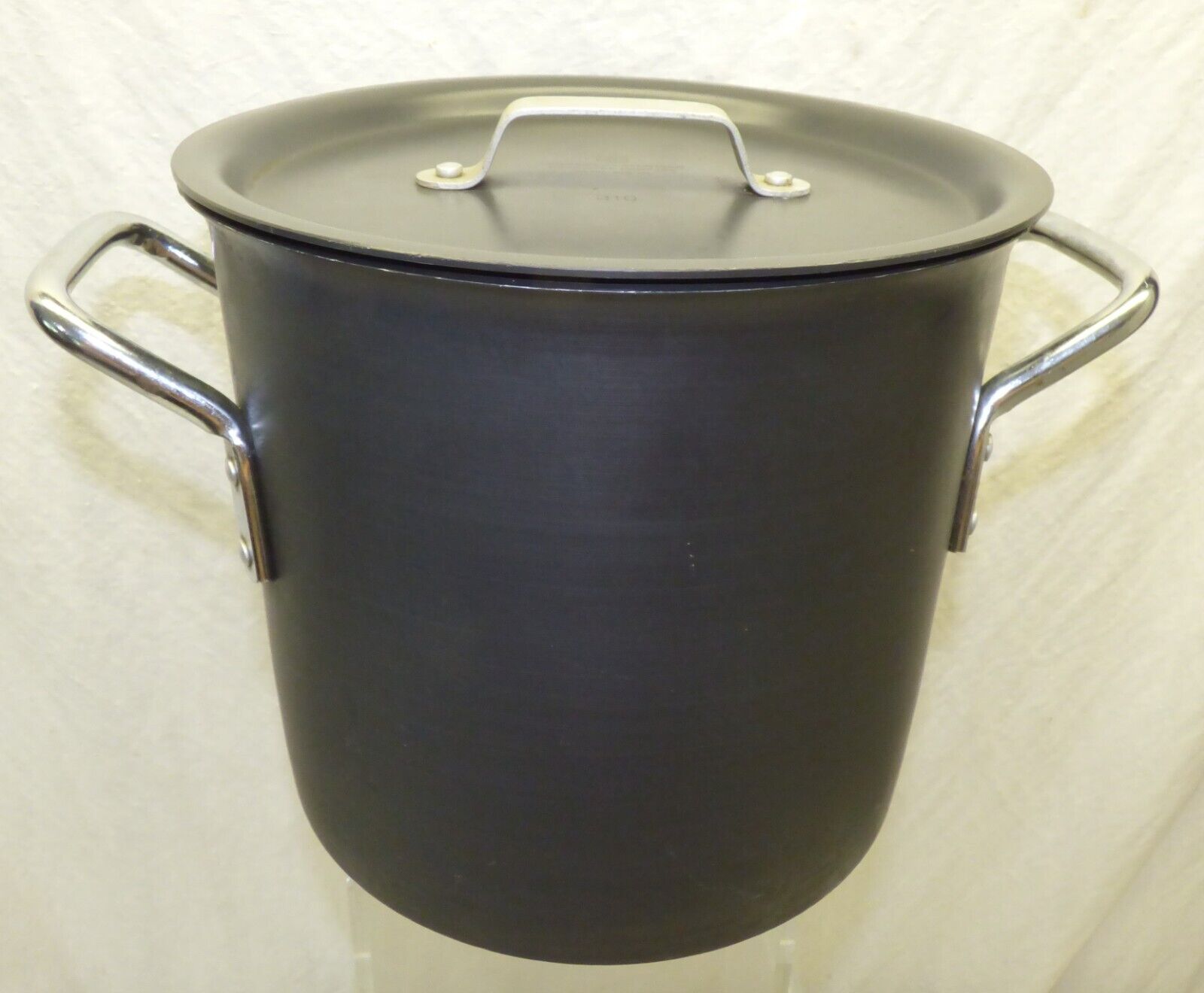 Commercial Aluminum Cookware 8 Qt Stock Pot 808 w/ Lid 310 & 2 Handles Calphalon
