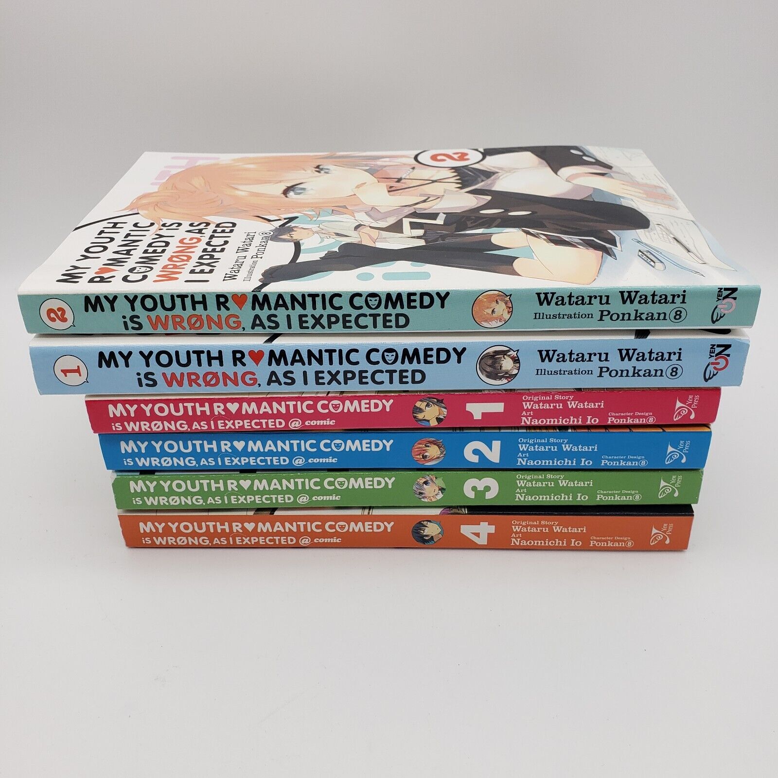 My Youth Romantic Comedy Is Wrong as I Expected vol 1 2 3 4 Manga Book + 2 novel
