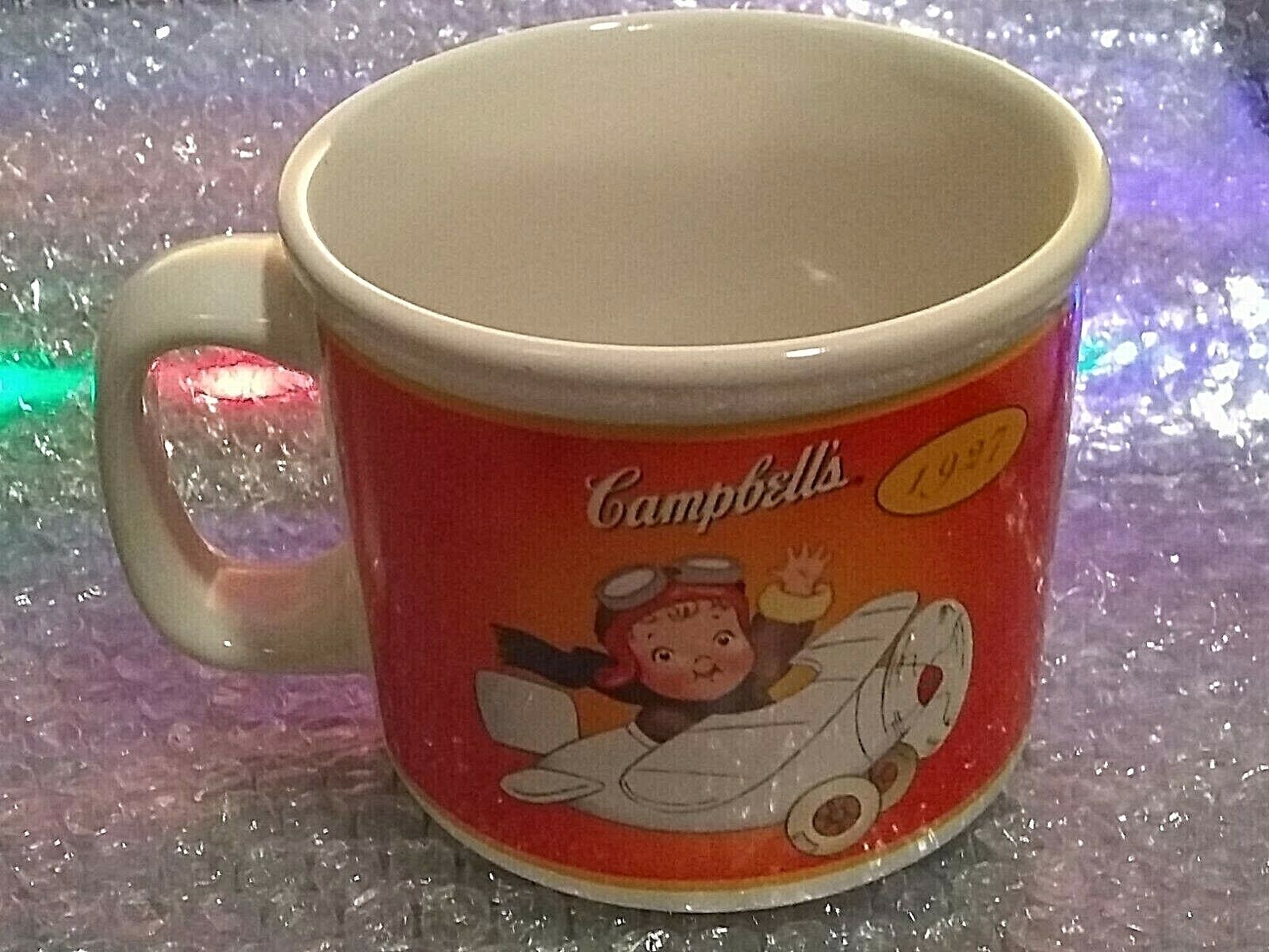 New Campbell\'s Kids 100 Years Soup Mug Airplane/Radiocast 1904-2004