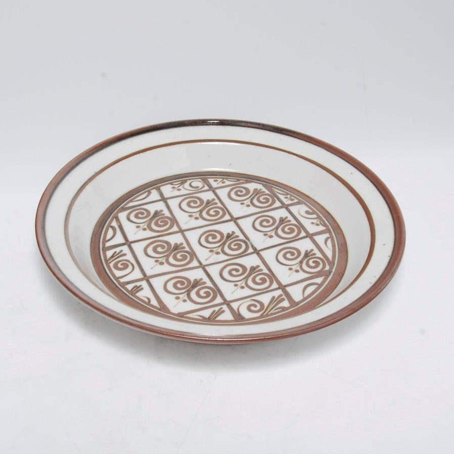 Dansk Designs Stoneware Large Shallow Bowl Centerpiece Bowl Vintage