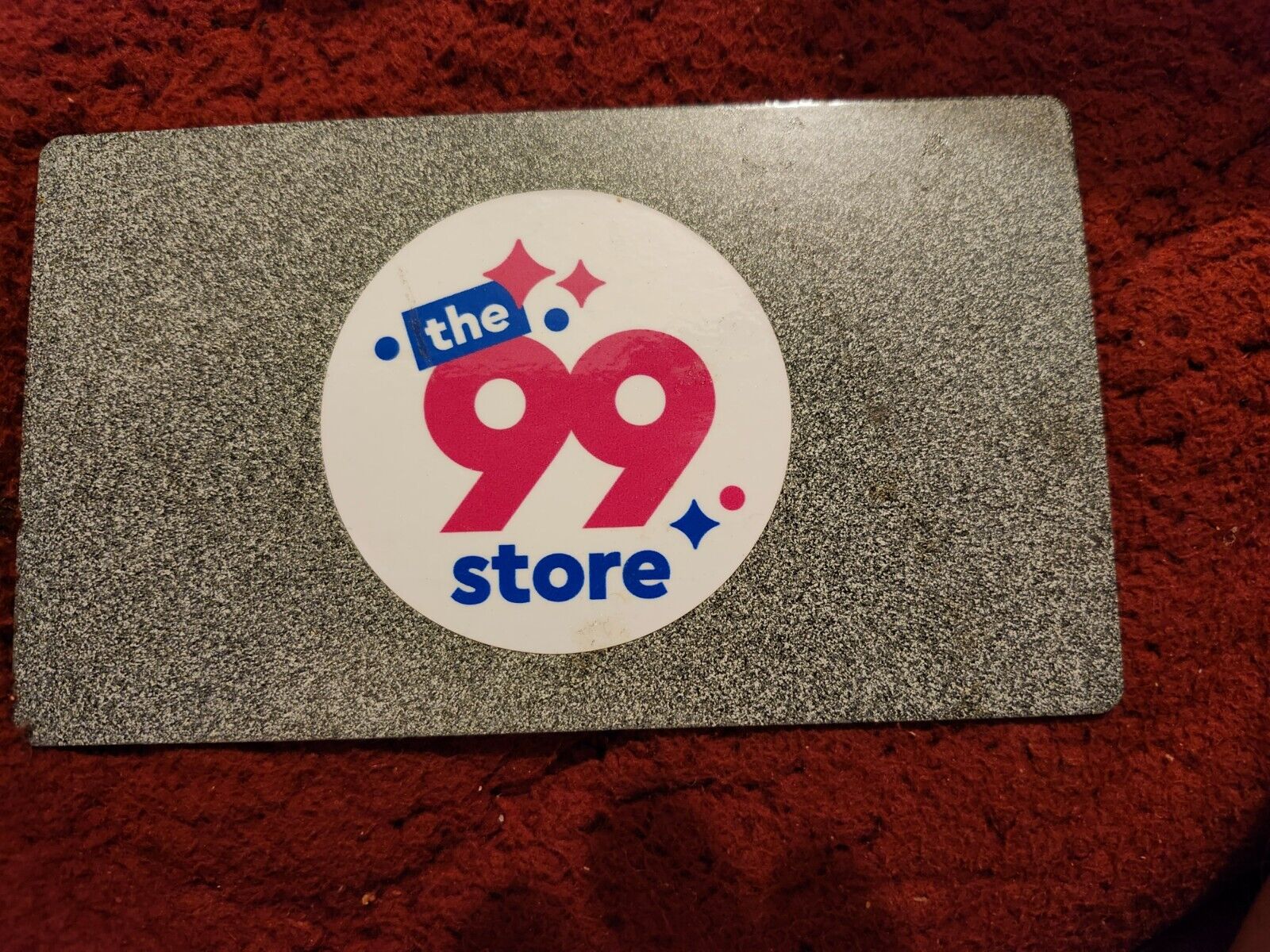 99 CENTS ONLY STORE - RARE STORE plate from a shopping cart.