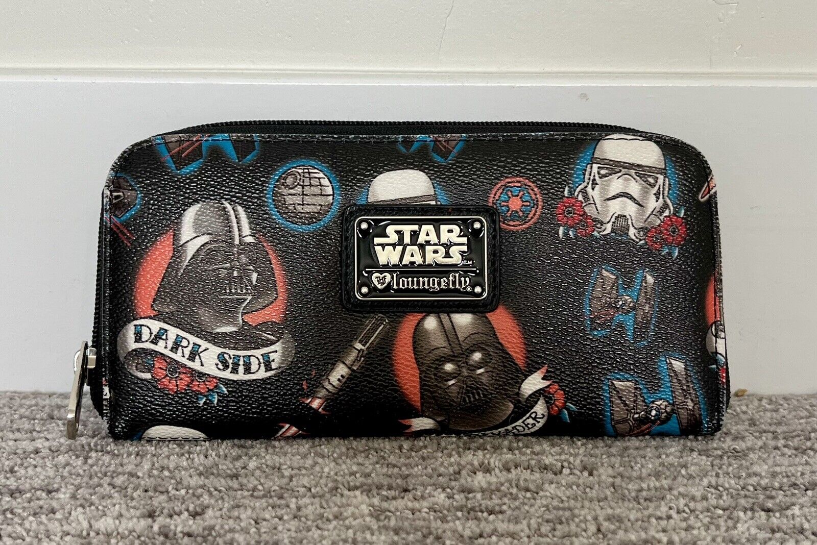 Loungefly Star Wars, The Darkside Tattoo, Wallet, RARE