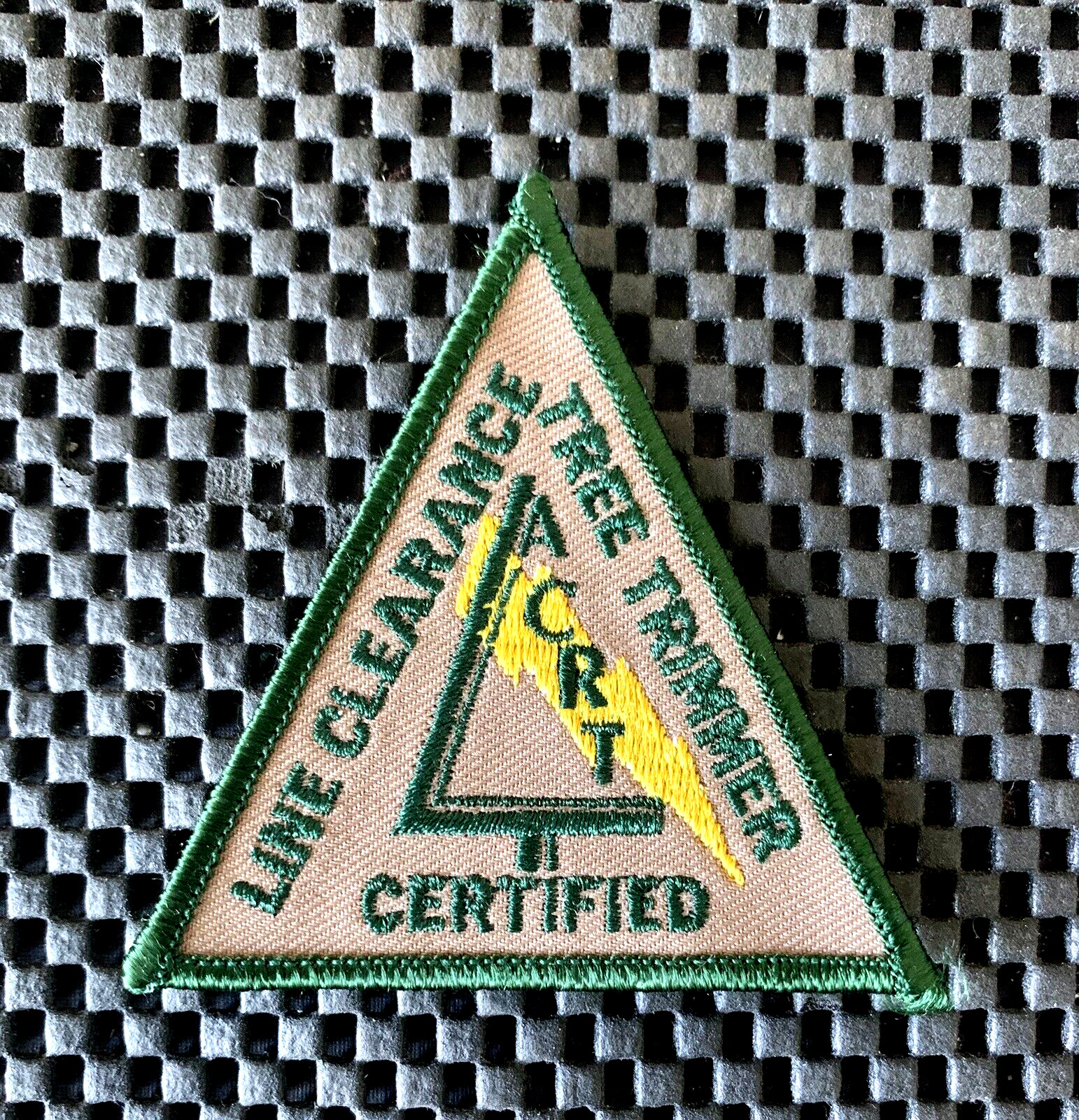 CERTIFIED TREE TRIMMER LINE CLEARANCE EMBROIDERED SEW ON ONLY PATCH 3\