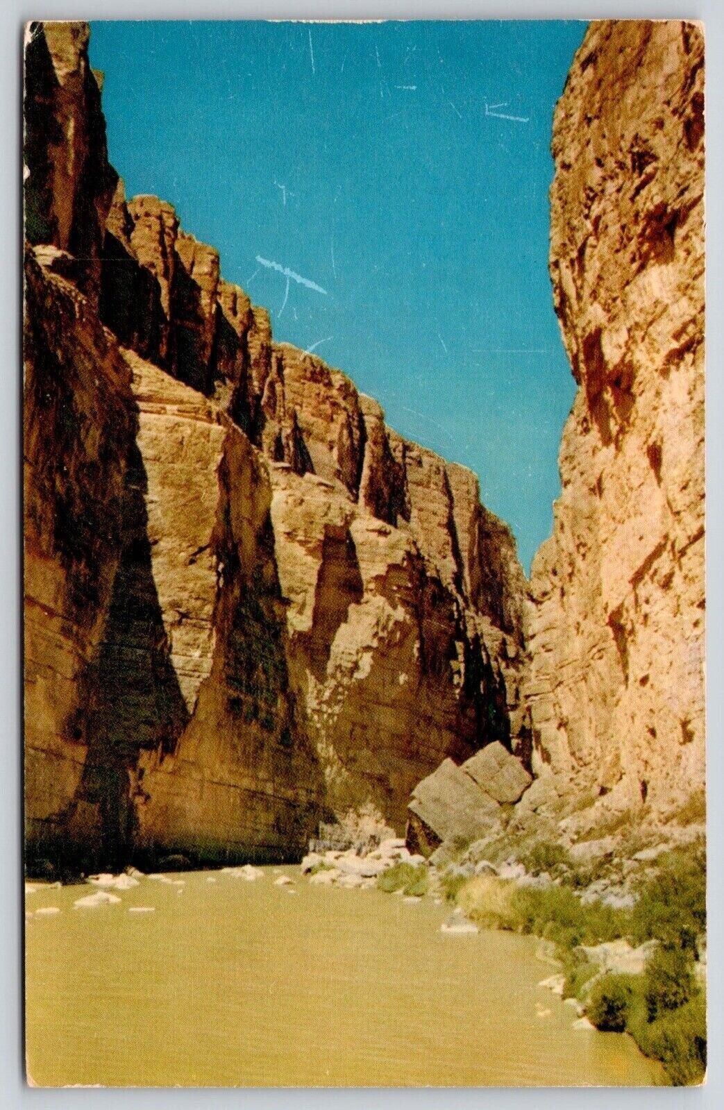 Santa Elena Canyon Big Bend National Park Texas Rock Formations UNP VTG Postcard