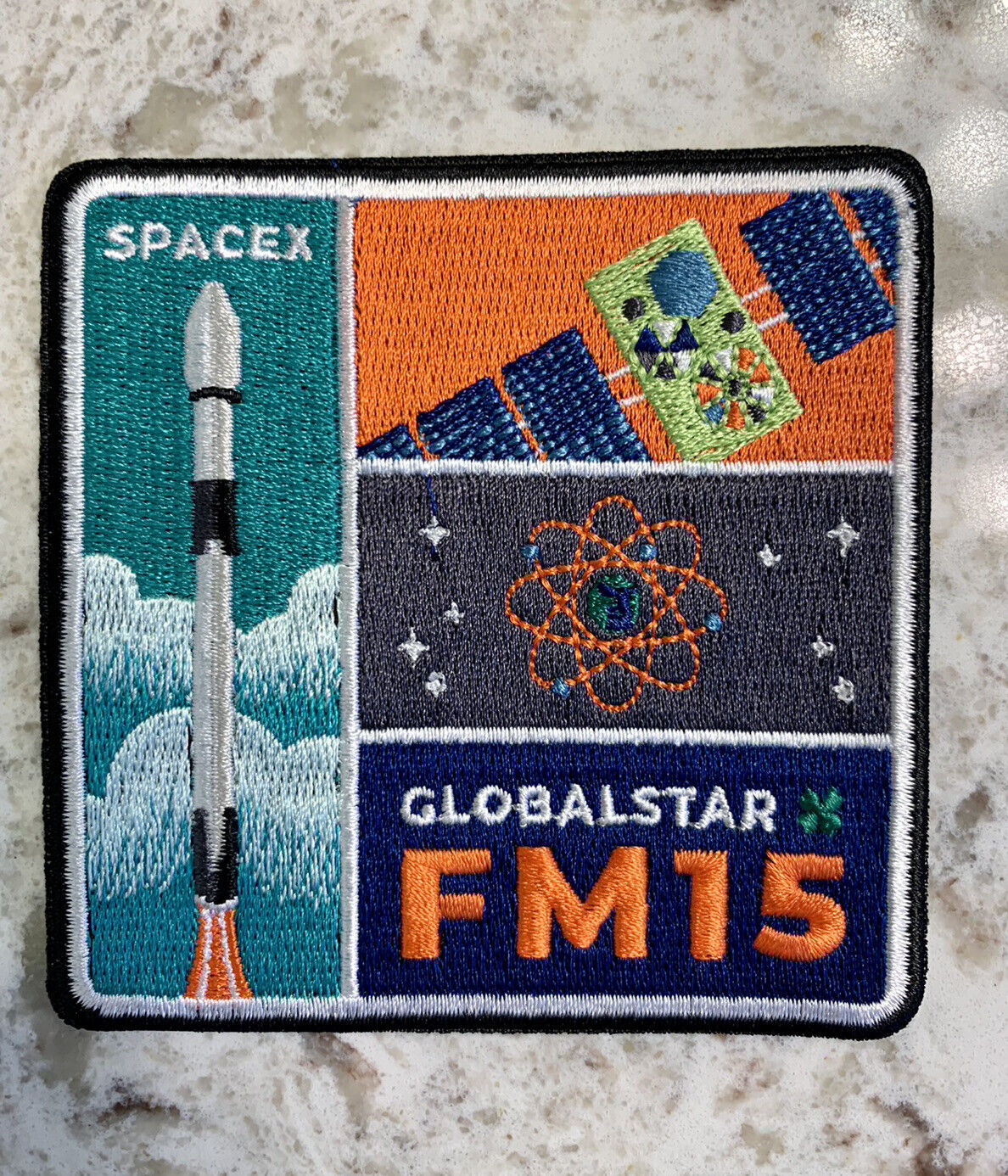 Original SPACEX GLOBALSTAR FM 15 - FALCON 9 SATELLITE MISSION Patch NASA