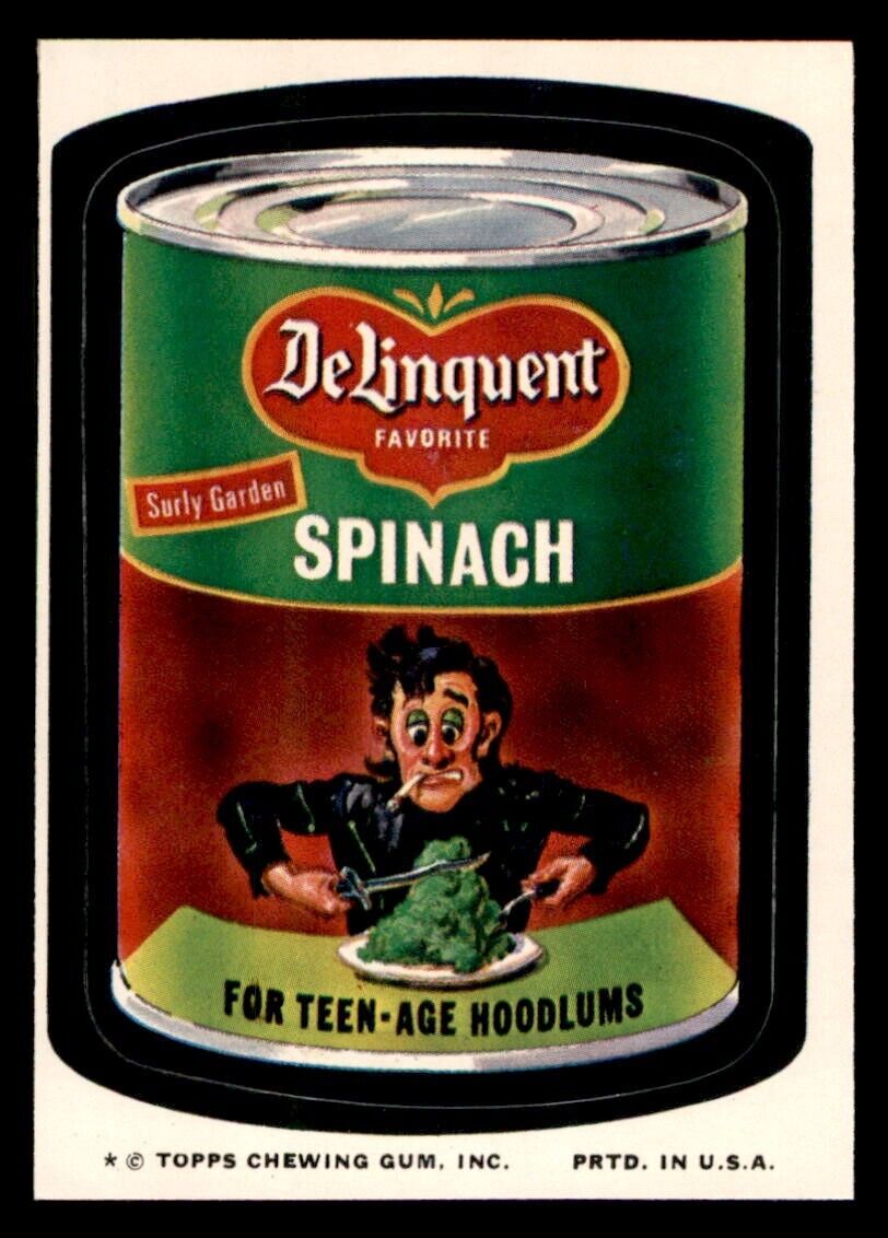 1974 Topps Wacky Packages Series 9 #15 Delinquent Spinach EX/MT