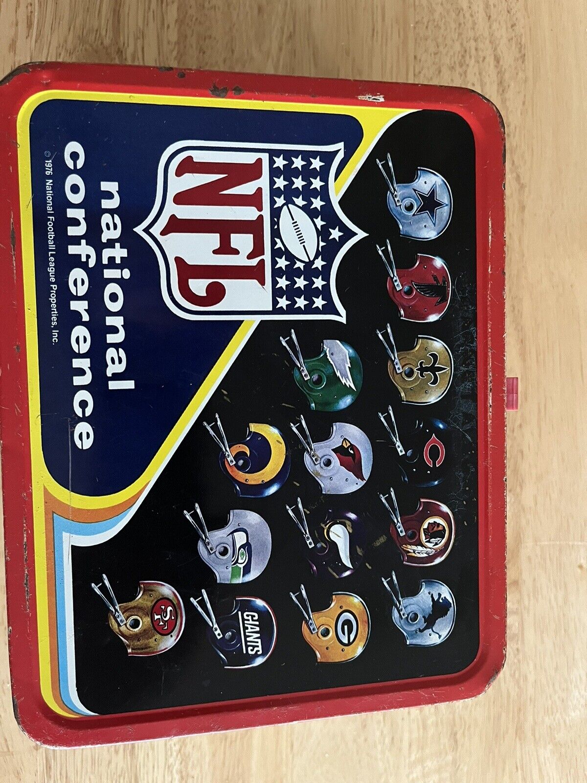 1976 NFC AFC Vintage Lunchbox (no thermos)