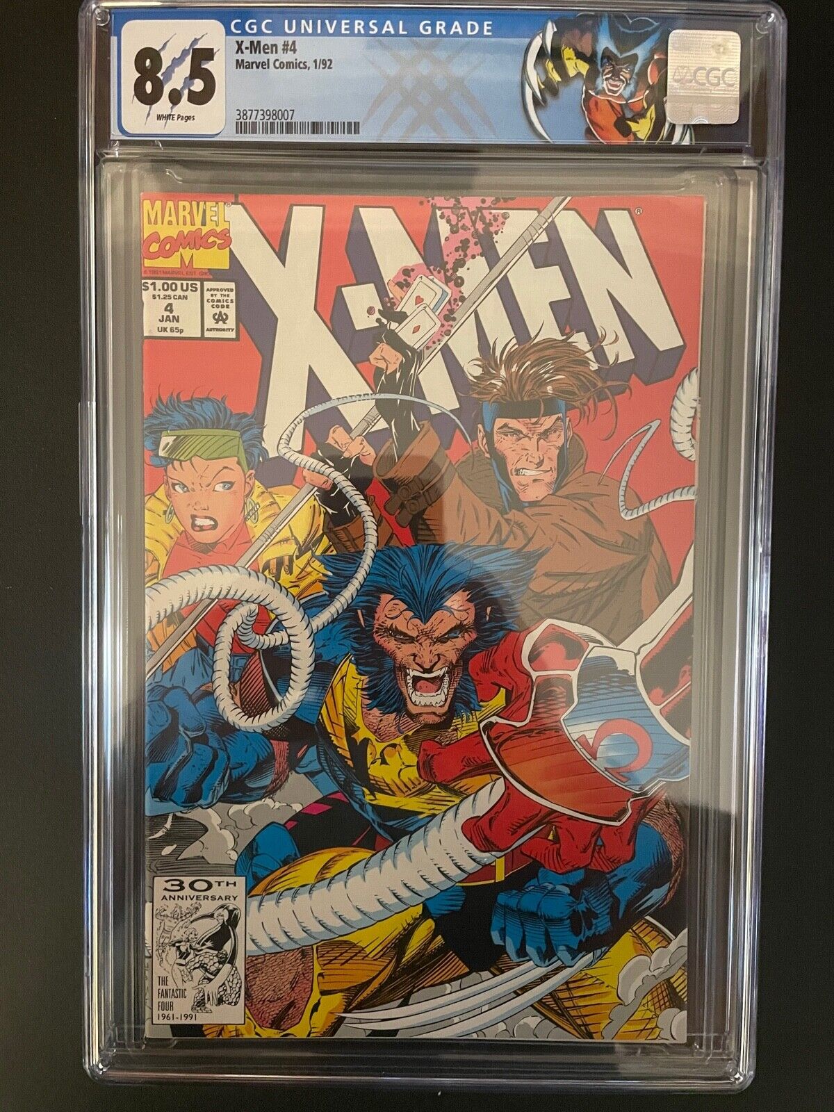X-Men vol.2 #4 1992 1st App Omega Red CGC 8.5 Marvel Comic Book GR1-69