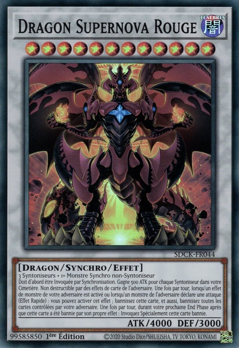 Yu Gi Oh Red Dragon Deck Archdemon the Crimson King in French