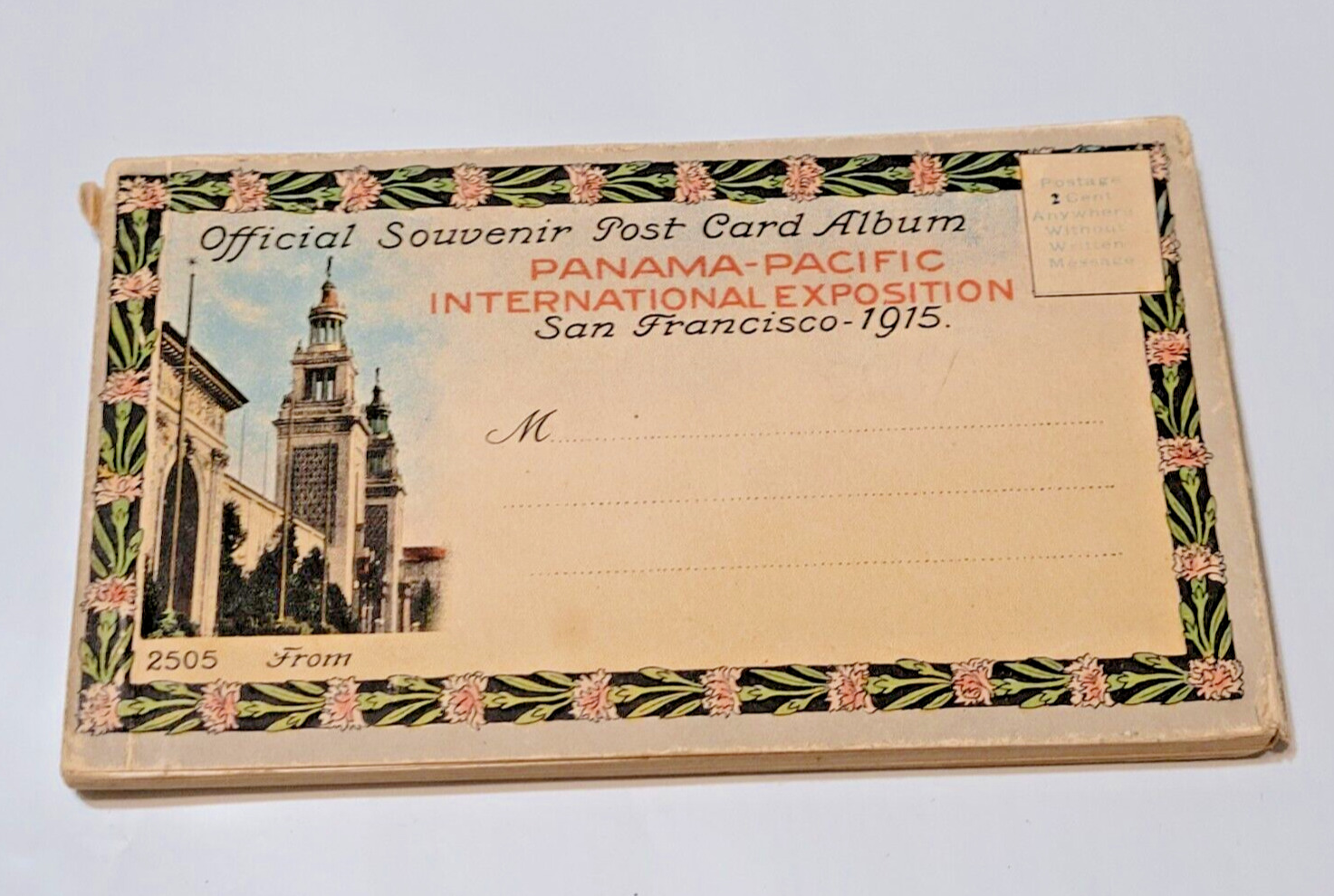 Complete Panama-Pacific International Expo Souvenir 20 Post Card Album No 2505