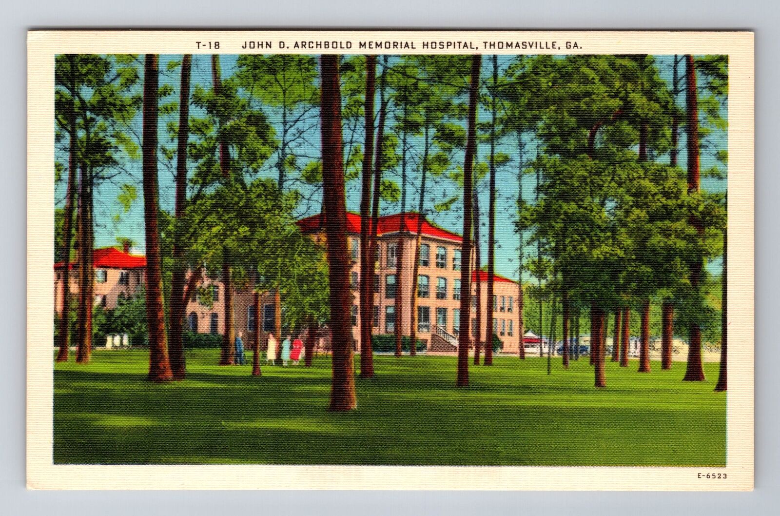 Thomasville GA- Georgia, John D Archbold Memorial Hospital, Vintage Postcard
