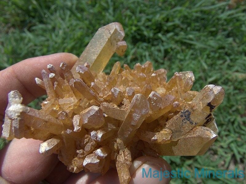 LARGE HIGH END DISPLAY___OPTICAL CLEAR Arkansas Quartz Crystal Cluster 