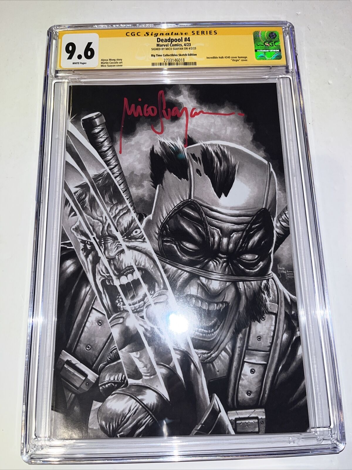 Deadpool (2023) # 4 (CGC 9.6 SS) Signed Mico Suayan • Big Time Collectibles