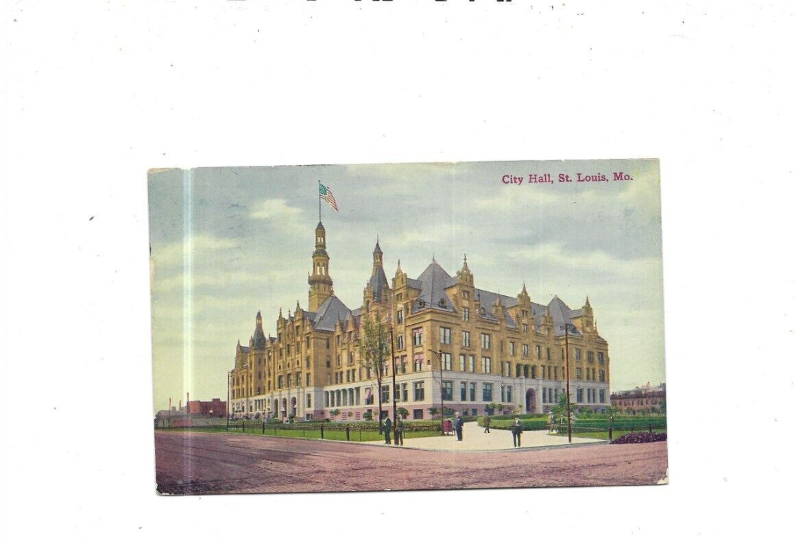 Vintage Postcard City Hall St Louis MO