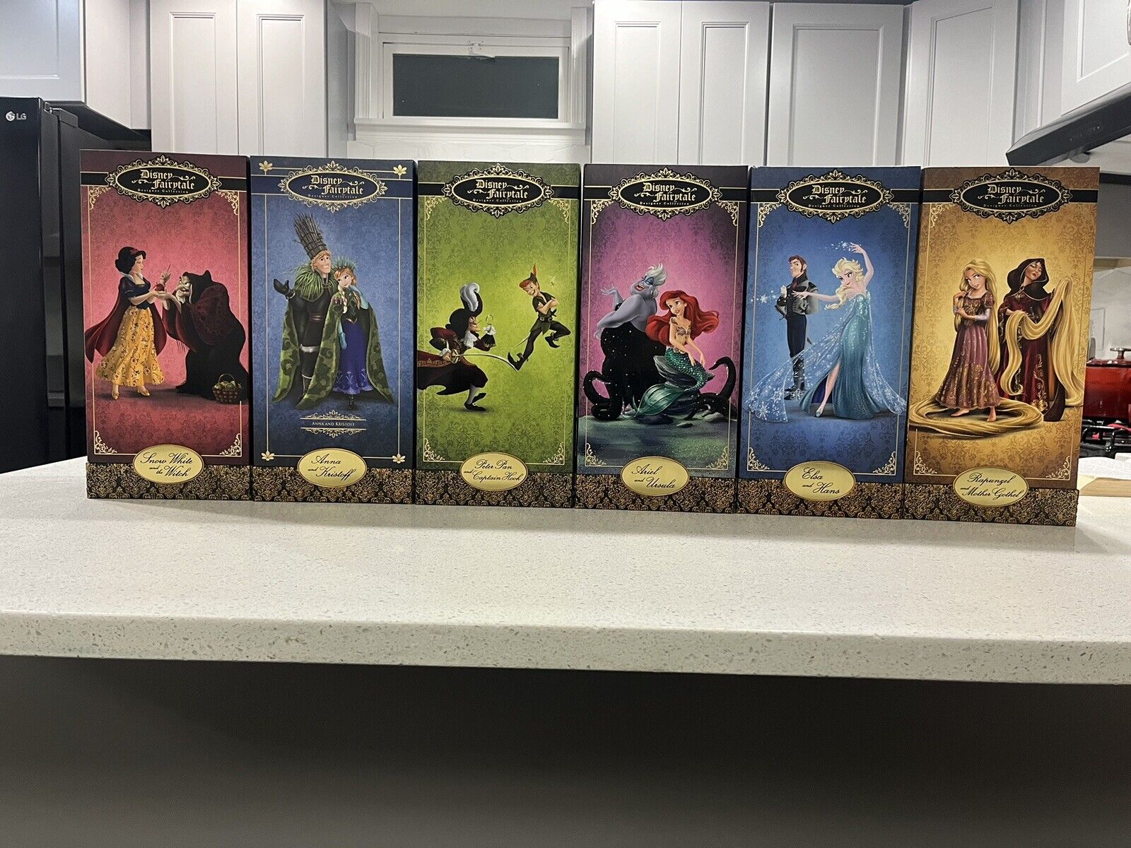 Disney Designer Fairy Tale Collection Hero vs. Villan New Never Been Out Of Box.