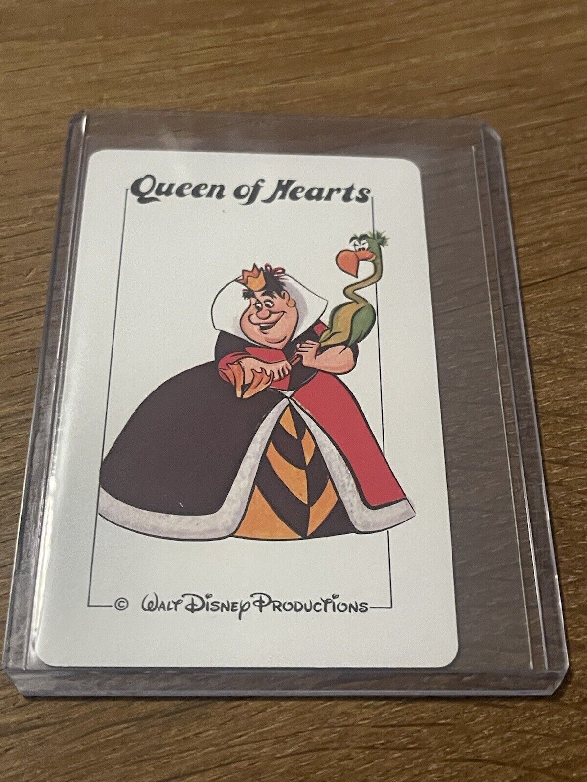 Authentic Rare Vintage Walt Disney Productions “The Old Witch” Queen Hearts Card