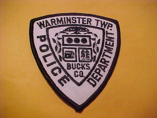 WARMINSTER TWP.  PENNSYLVANIA POLICE PATCH SHOULDER SIZE UNUSED 