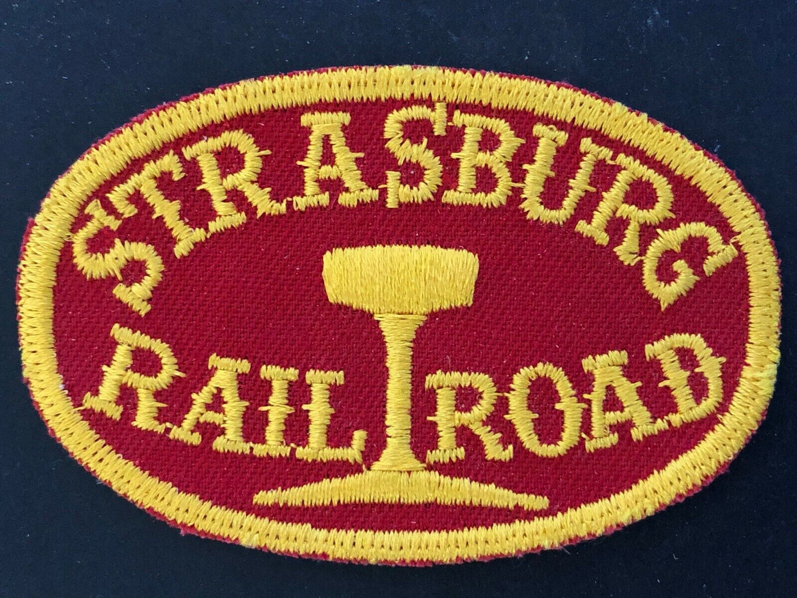 c1970-80's Vintage Machine Stitched Embroidered Patch - Strasburg Railroad