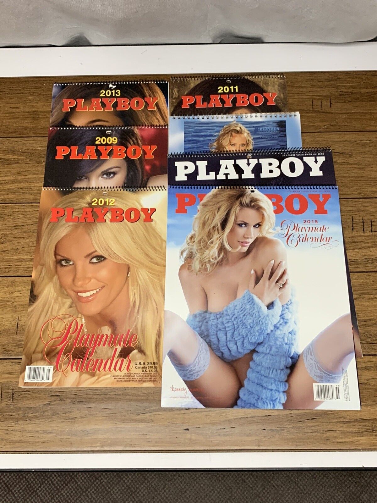 2000s & 2010s Playboy Playmates 12 Month Calendar Pin Up Lot Of 7 CV
