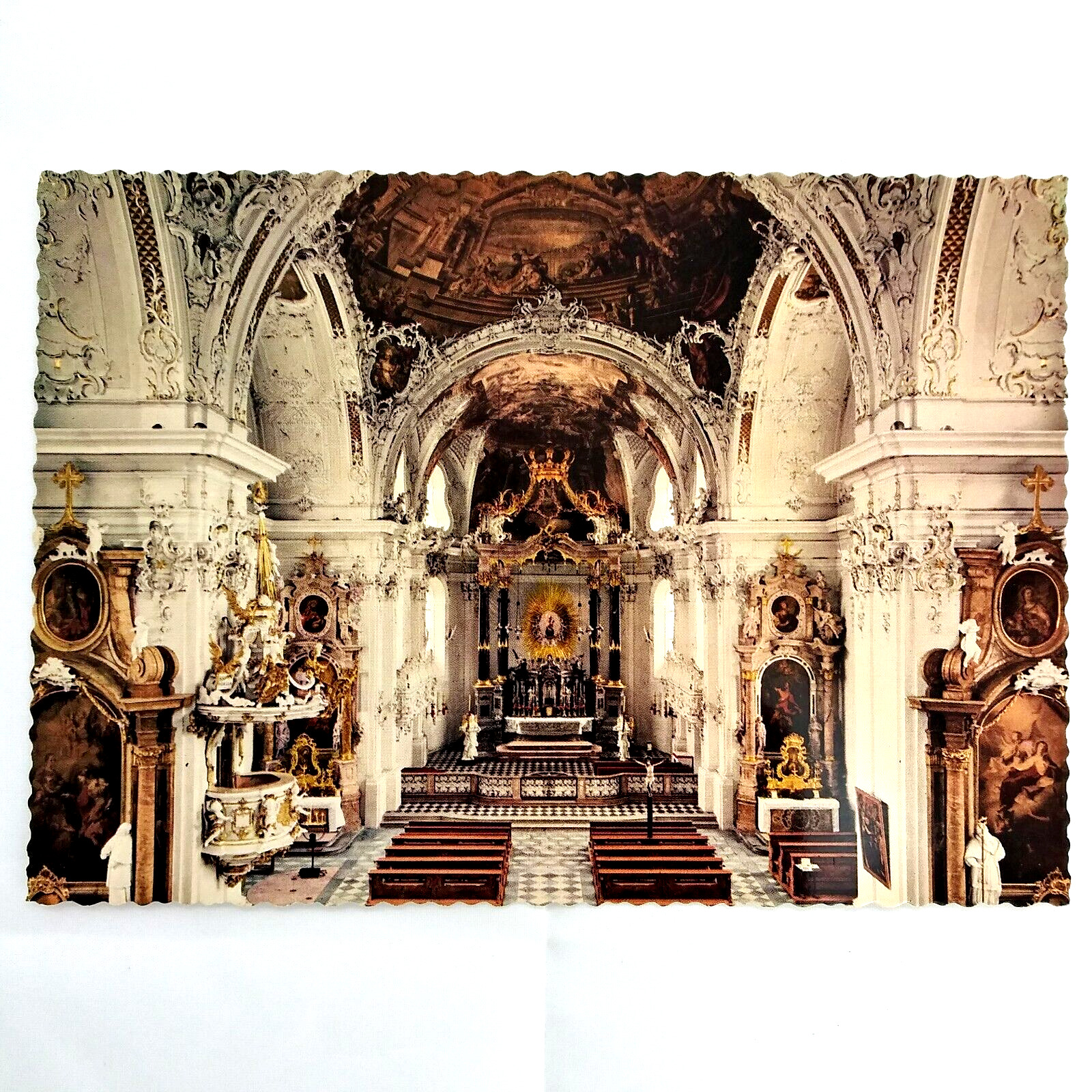 Vintage Postcard Austria Innsbruck  Basilica of Wilten  Our Lady of Four Posters